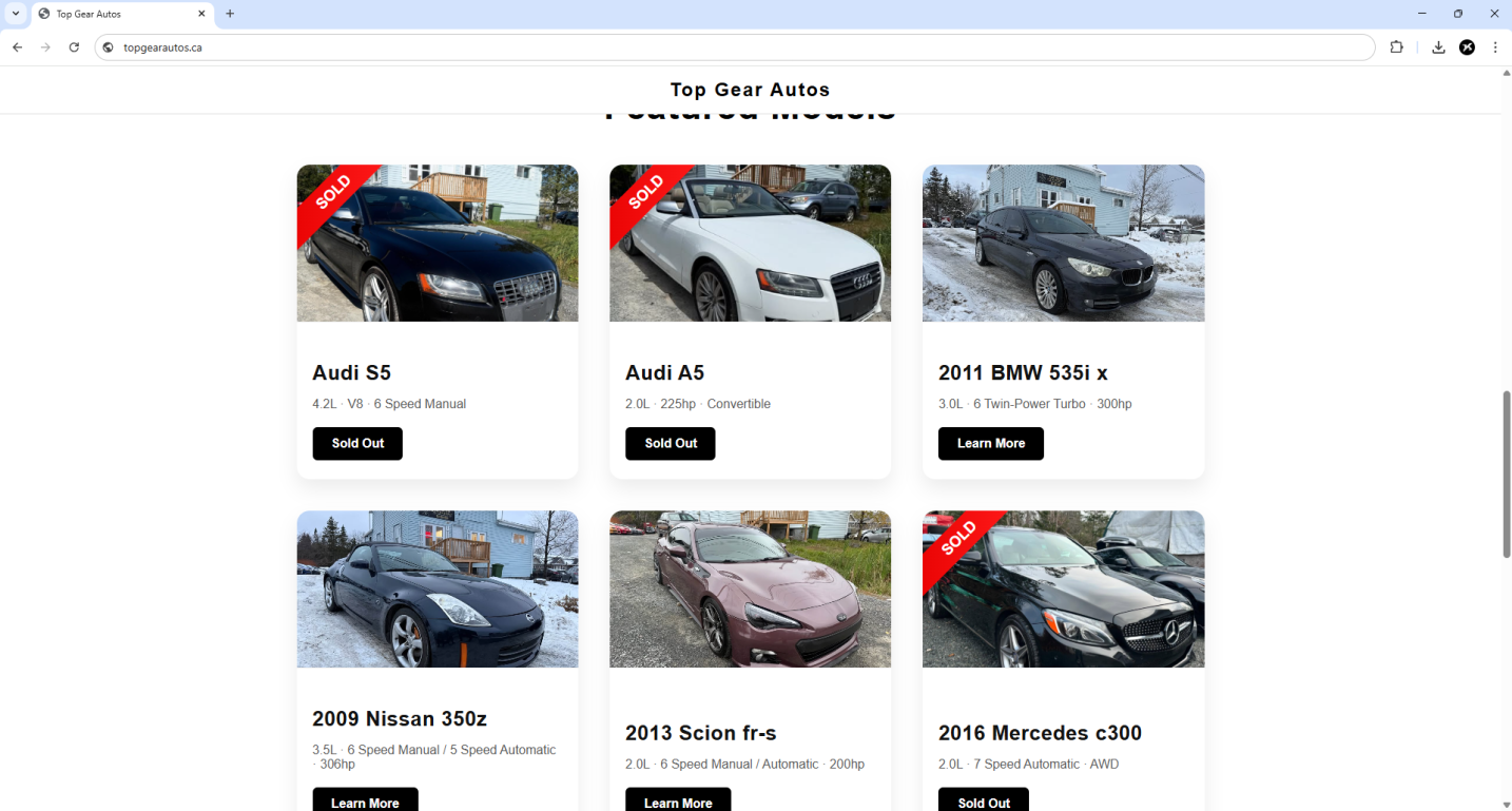 Inner page of project